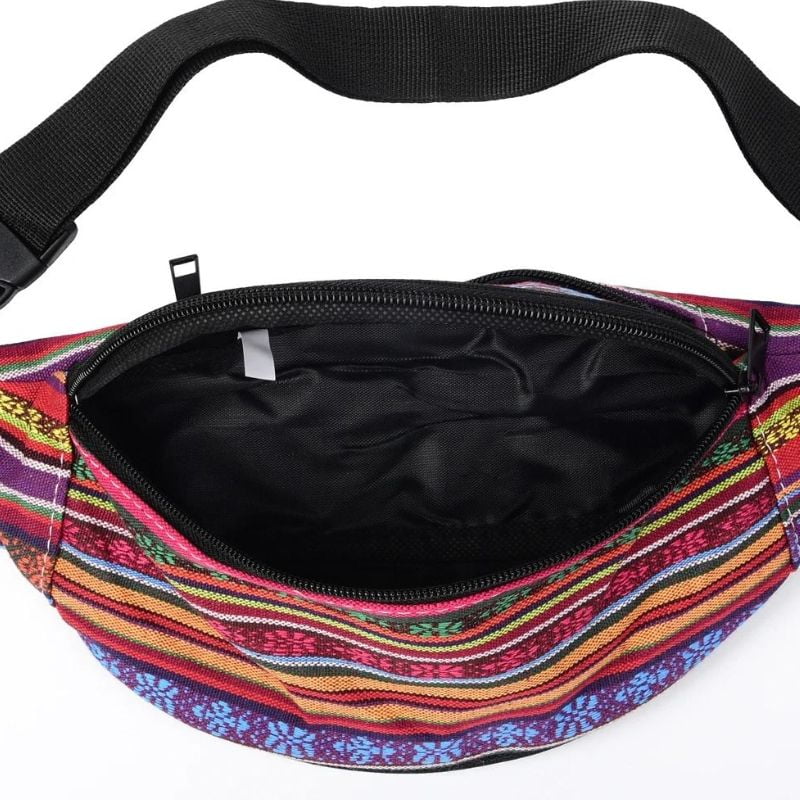 Sac banane femme bohème intérieur