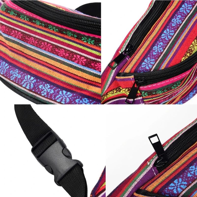 Sac banane femme bohème finitions