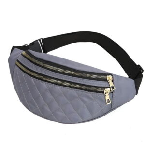 Sac banane femme pour soirée gris de qualité