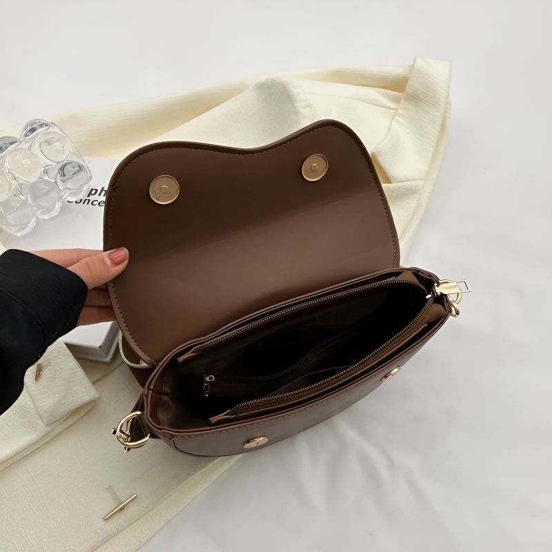 intérieur sac à main banane pour femme couleur marron