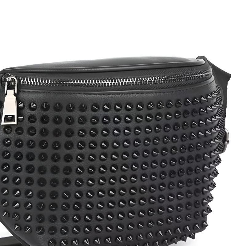 sac banane pour femme clouté vue de profil
