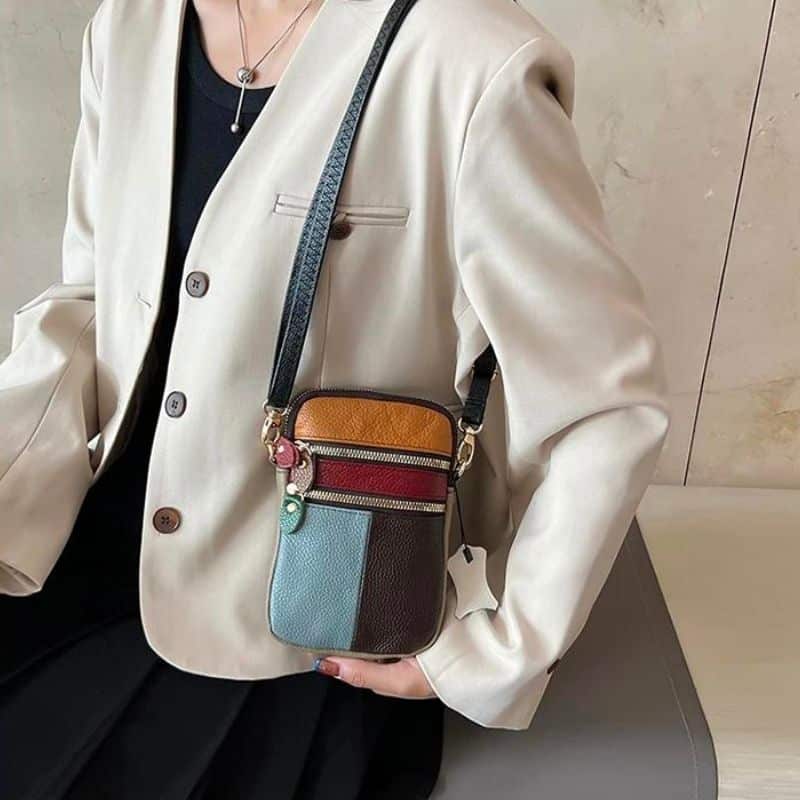 sac banane cuir chic à l'épaule