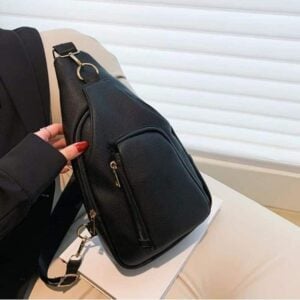 sac banane cuir grainé chic