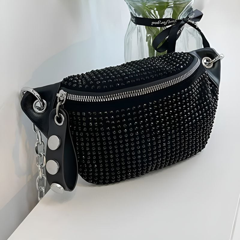 sac banane femme cuir brillant design