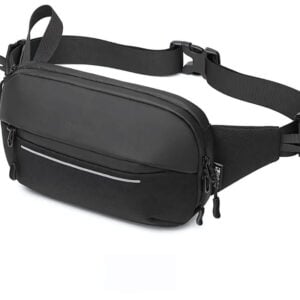 sac banane rectangulaire noir résistant