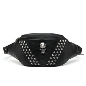 sac banane rock clous+ tête de mort