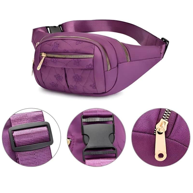 sac ceinture pour femme chic violet bonne qualité