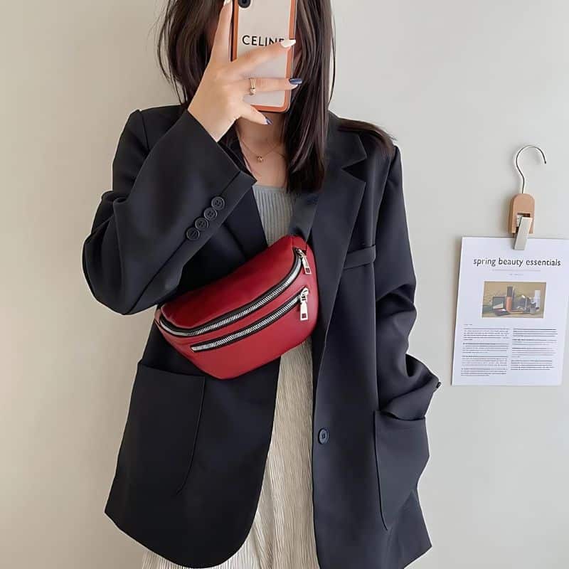 Sac banane femme cerise joli