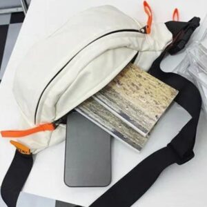 Sac banane femme crème design