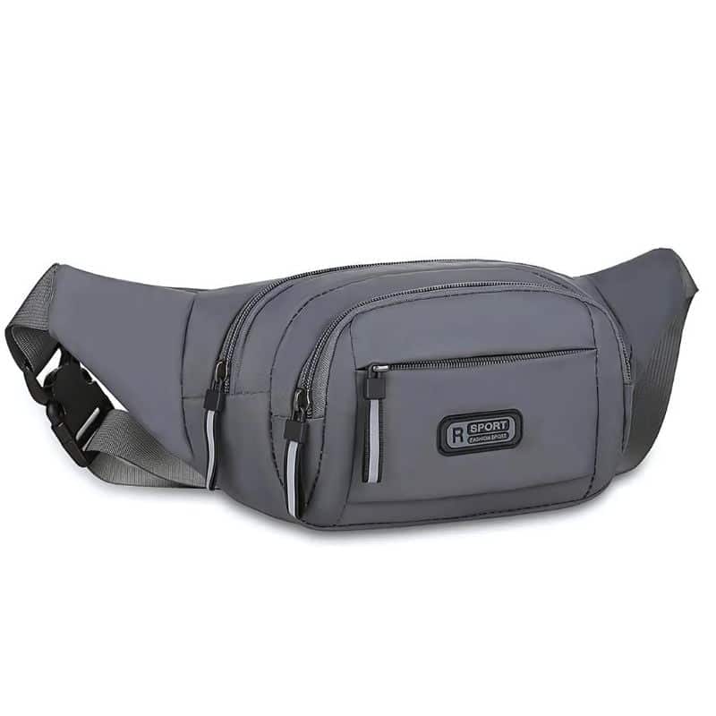 Sac banane femme gris design