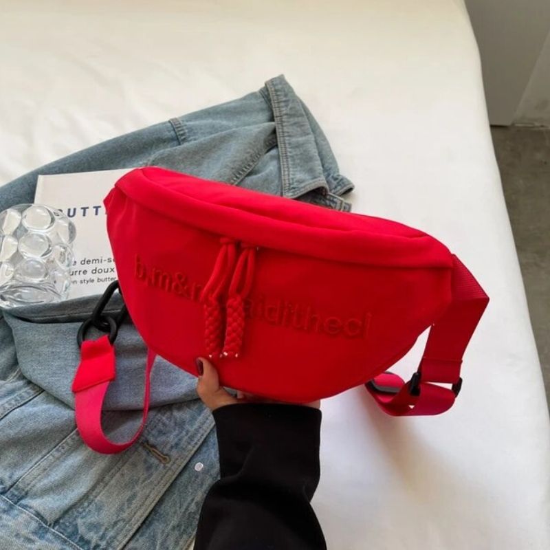 Sac banane femme rouge