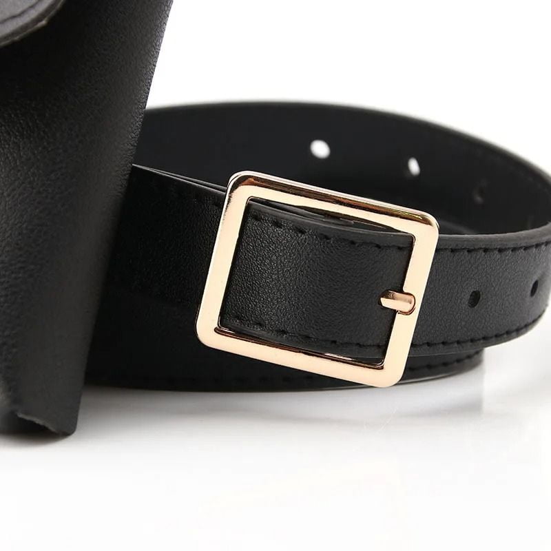 mini sac banane femme avec ceinture noir