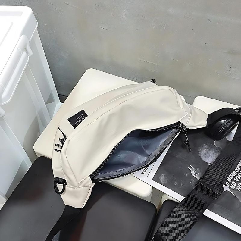 sac banane blanc homme résistant