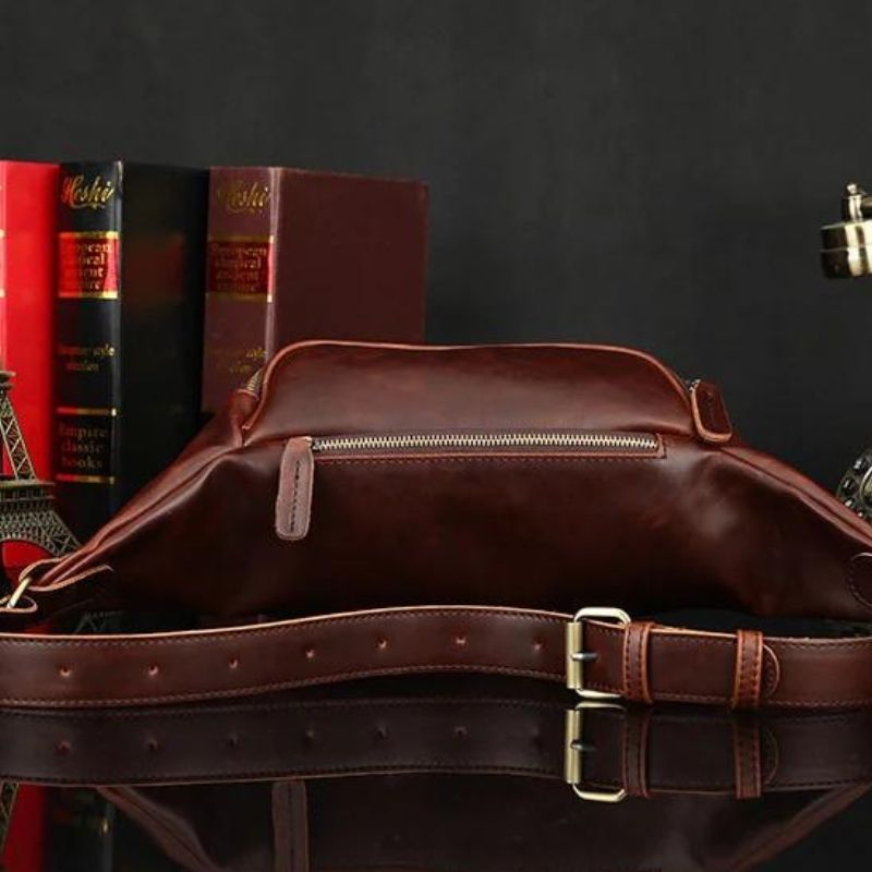 sac banane bordeaux homme joli