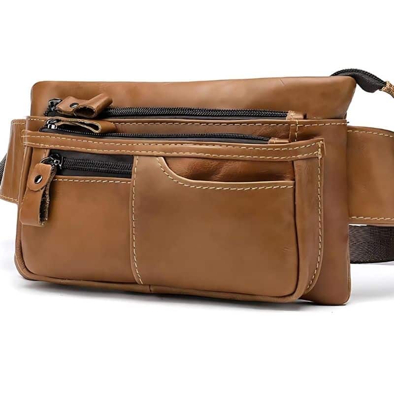 sac banane ceinture homme cuir joli