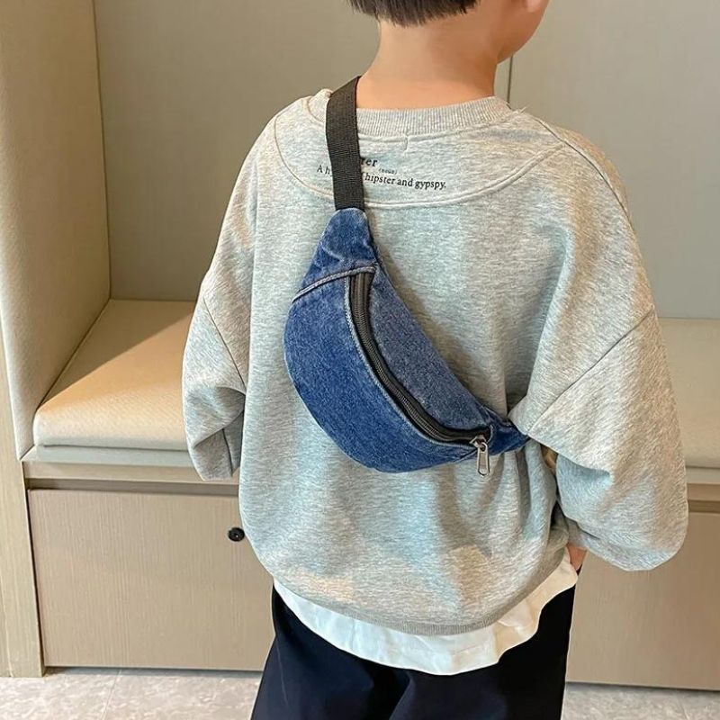 sac banane enfant bleu joli