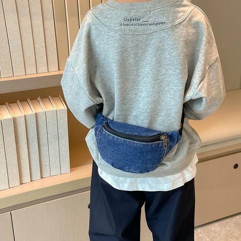 sac banane enfant bleu qualité
