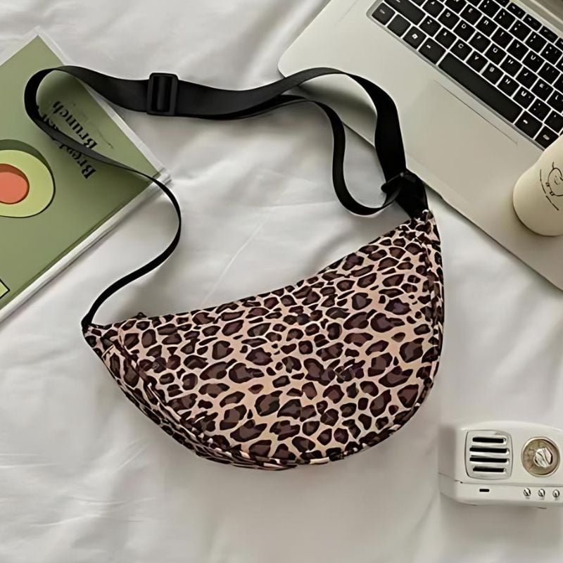 sac banane enfant leopard
