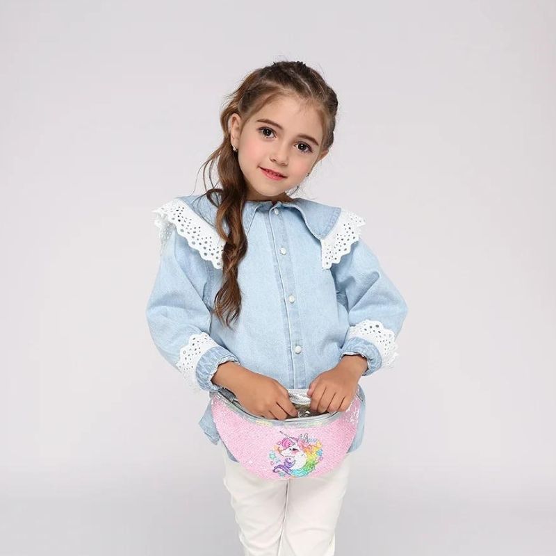 sac banane enfant paillettes joli