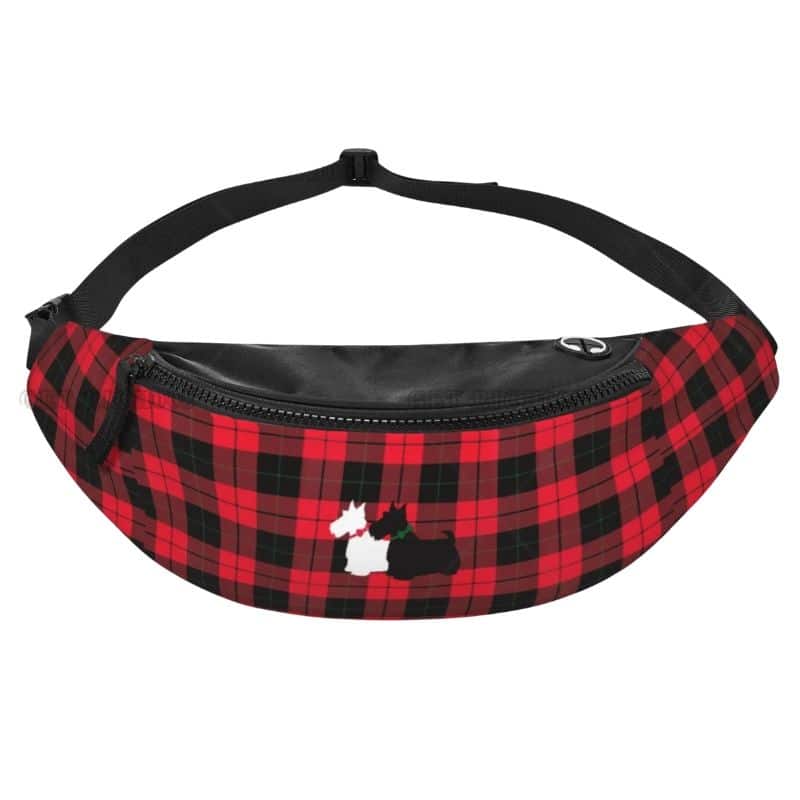 sac banane femme écossais profil