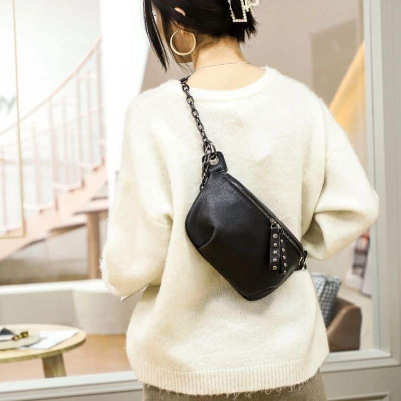 sac banane femme noir joli
