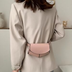 sac banane femme rose ceinture dos
