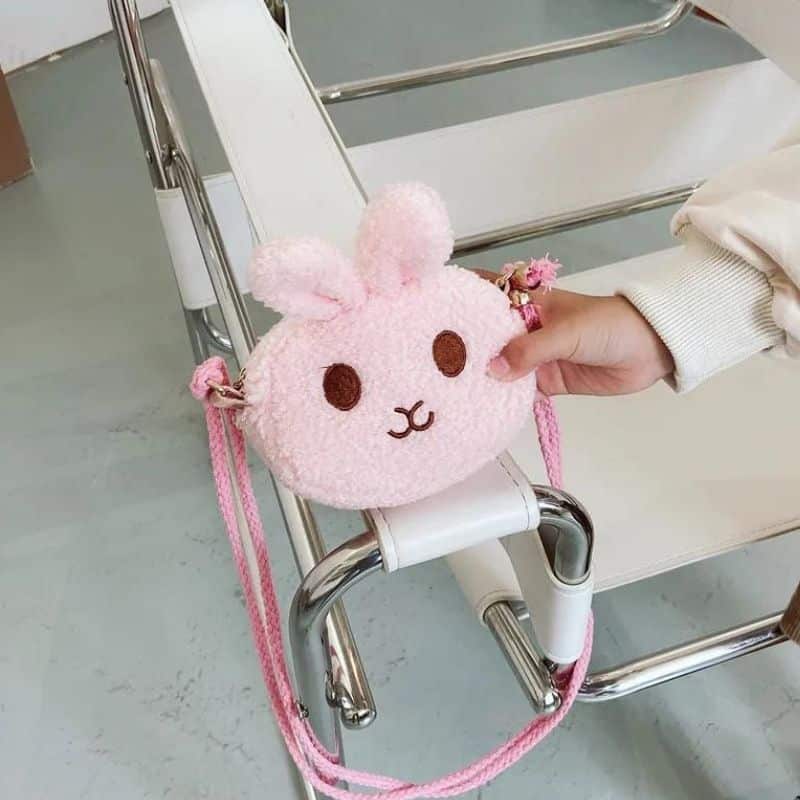sac banane fille doux rose