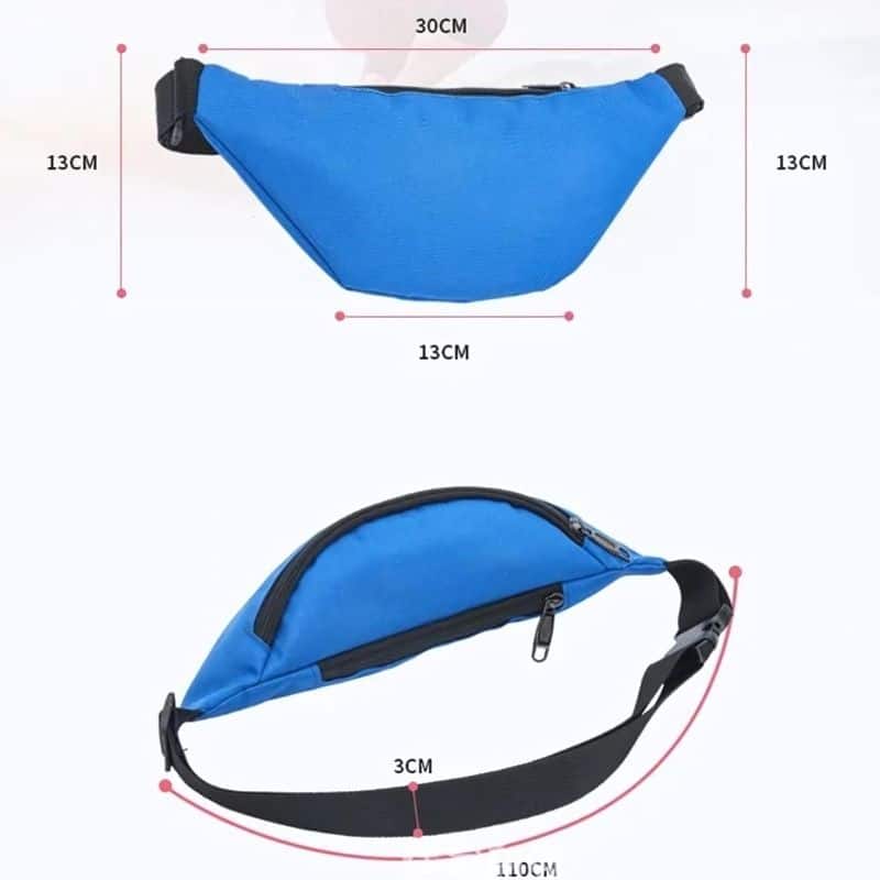 sac banane homme bleu design