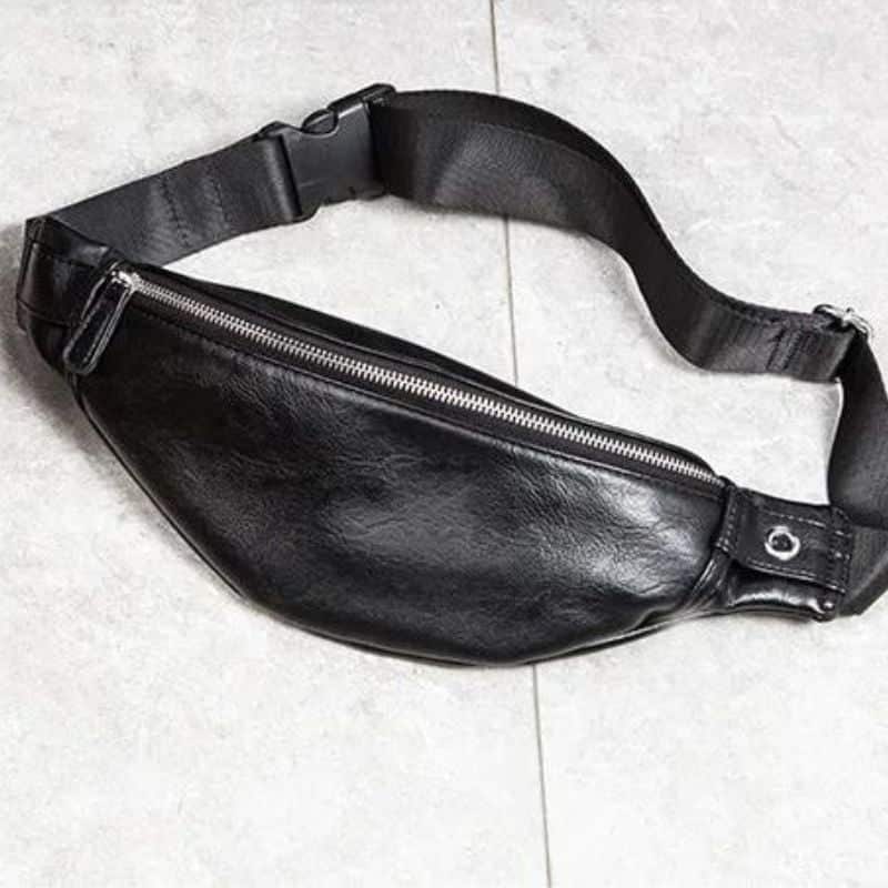 sac banane homme cuir