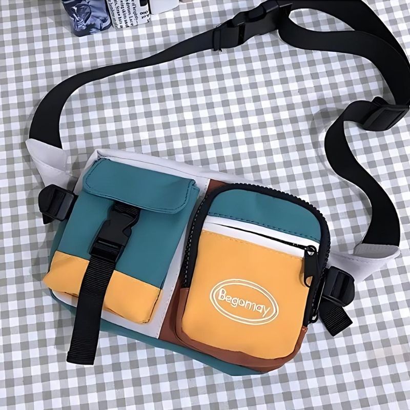 sac banane homme multicolore design