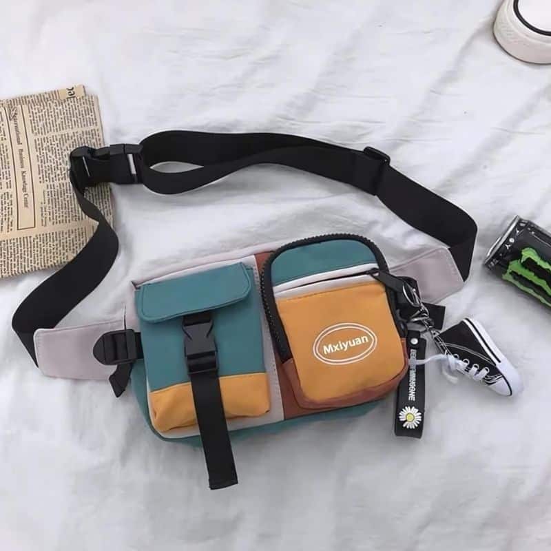 sac banane homme multicolore