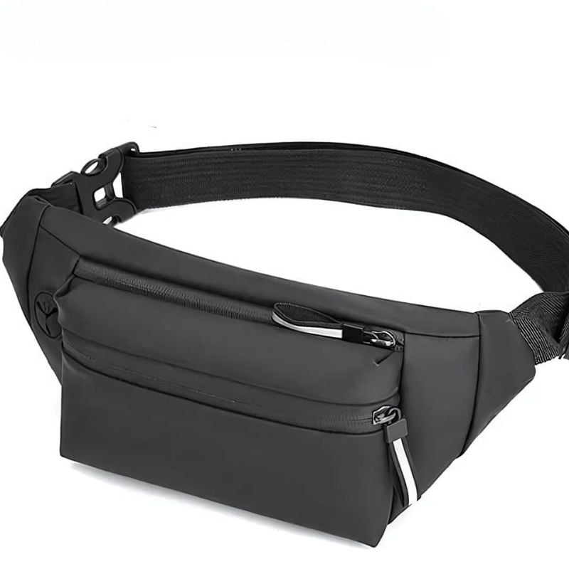 sac banane homme noir