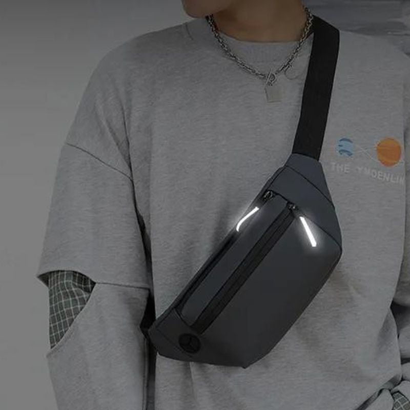 sac banane homme noir durable