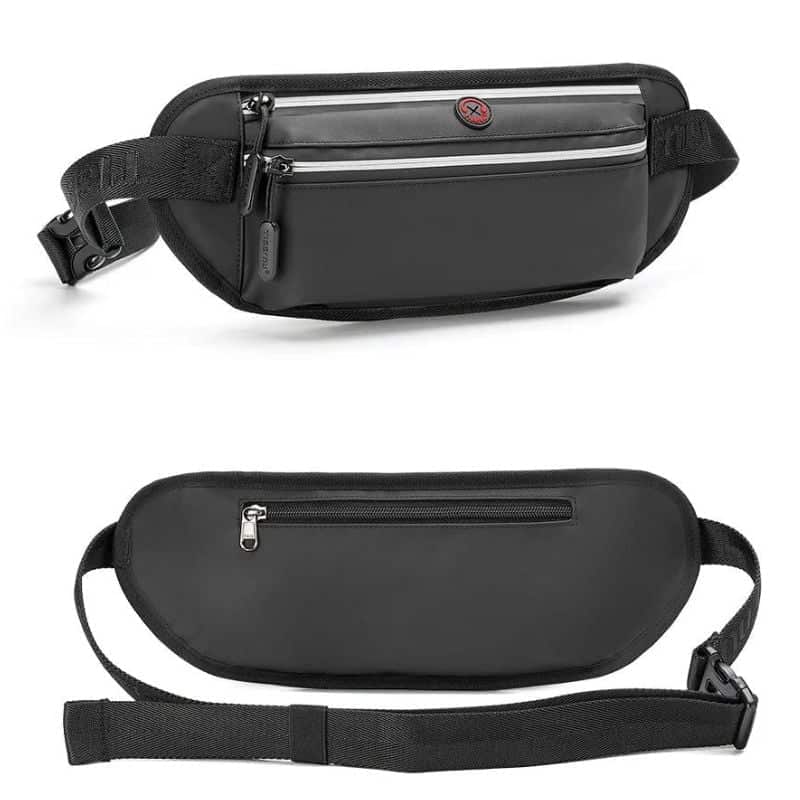 sac banane homme trois poches nylon design