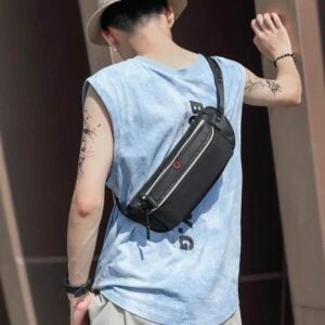 sac banane homme trois poches nylon joli