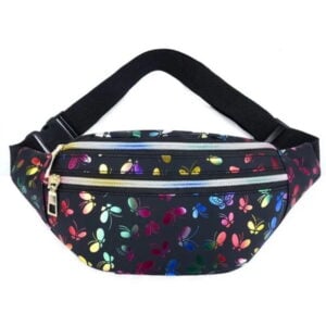 sac banane imprimé papillon