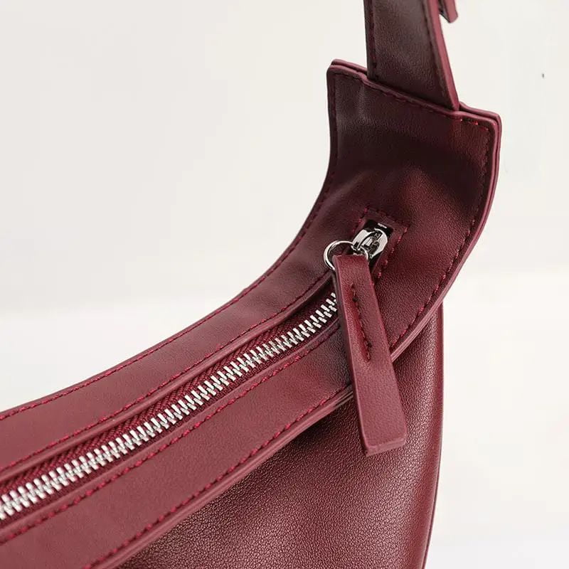 sac banane italien chic bordeaux