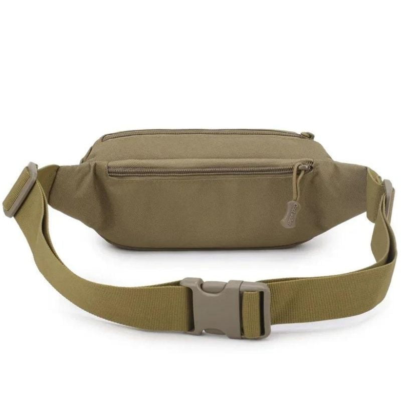 sac banane kaki homme souple fermant comme une ceinture design