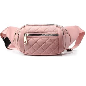 sac banane rose poudré