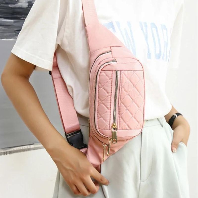 sac banane rose poudré design