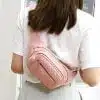 Sac banane rose poudré