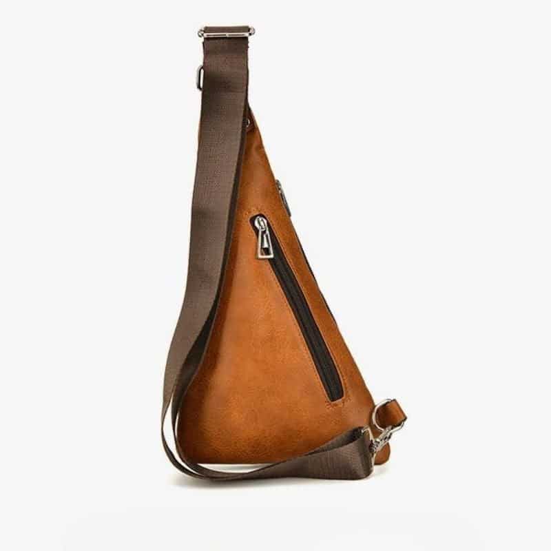 sac banane simili cuir homme design