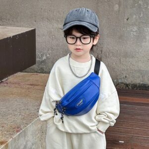 une banane sac en cuire bleu foncé fille joli
