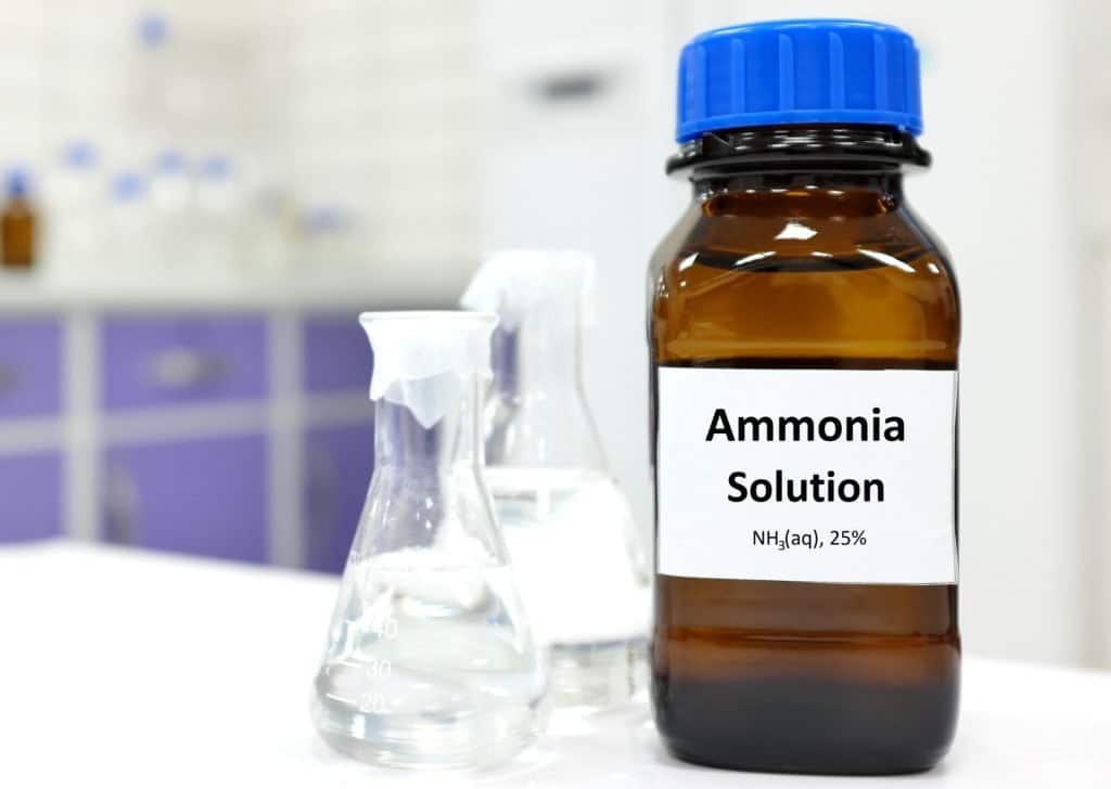 bouteille d'ammoniaque