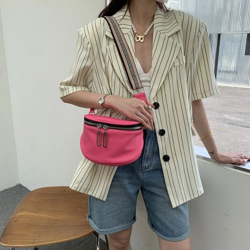sac banane rose flash à l'épaule