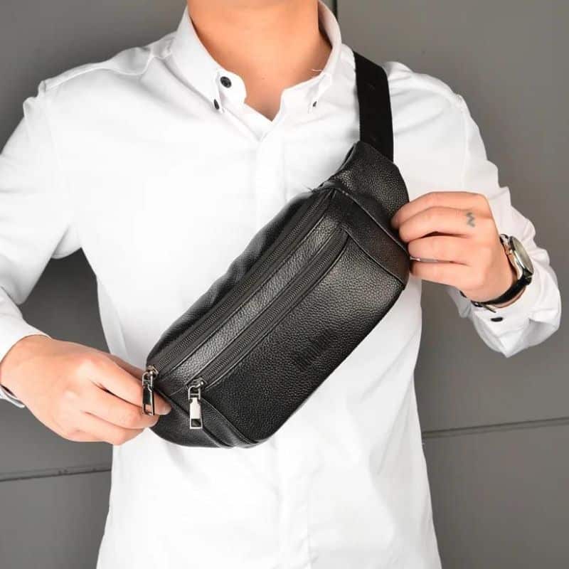 sacs banane cuir moderne pour homme qualité 